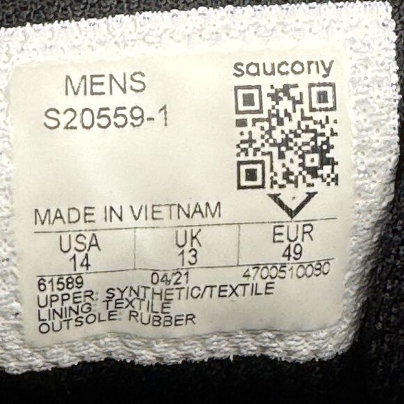 Saucony Cohesion 13 Shoes Mens Size 14 VERSAFOAM Running Athletic S20559-1 - Picture 9 of 9